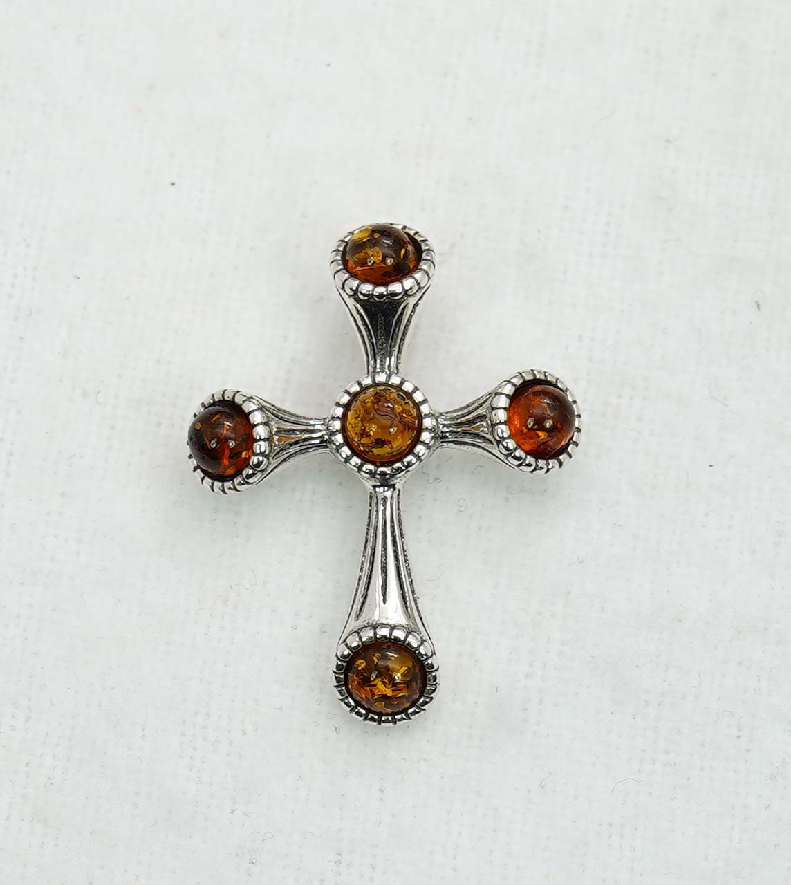 925 Solid Sterling Silver Natural Baltic Amber Pendant 3.3 Gram