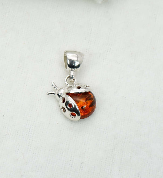 925 Solid Sterling Silver Natural Baltic Amber Pendant 2.2 Gram