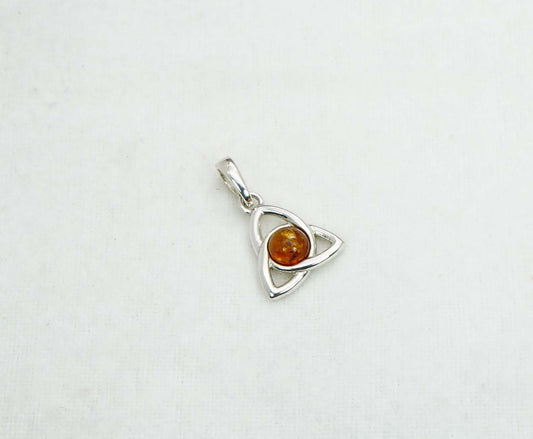 925 Solid Sterling Silver Natural Baltic Amber Pendant 1.8 Gram