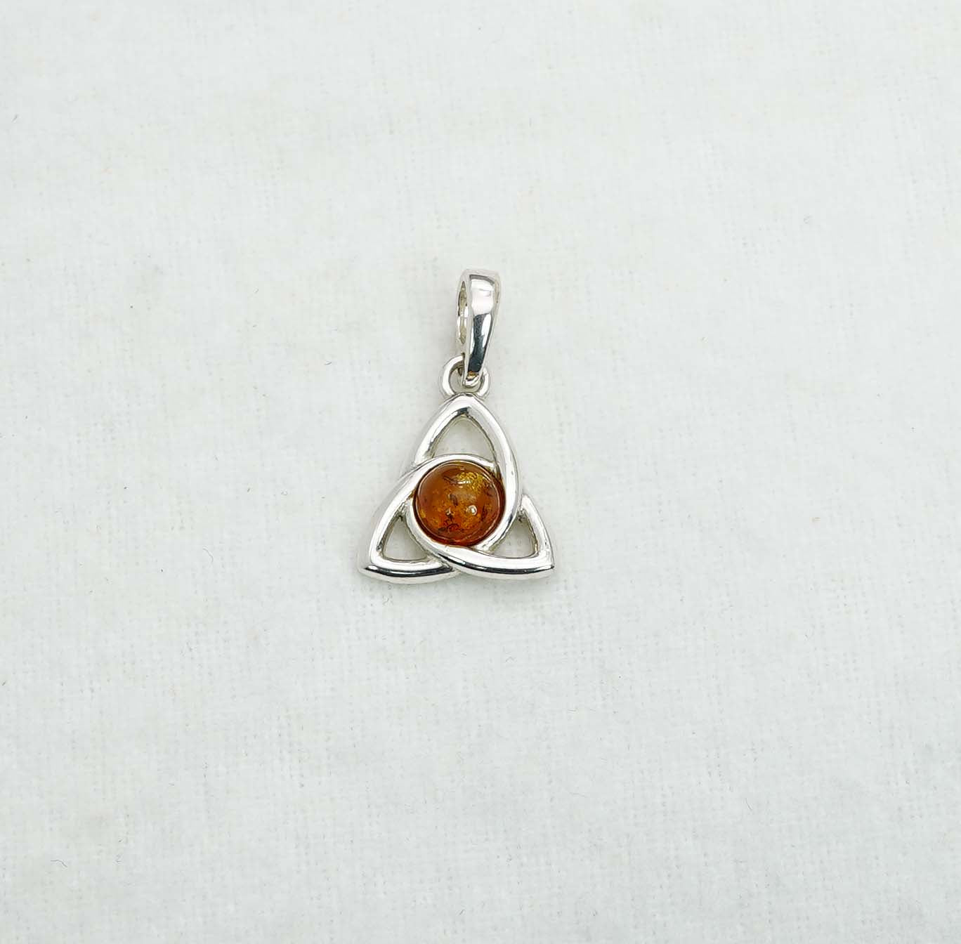 925 Solid Sterling Silver Natural Baltic Amber Pendant 1.8 Gram