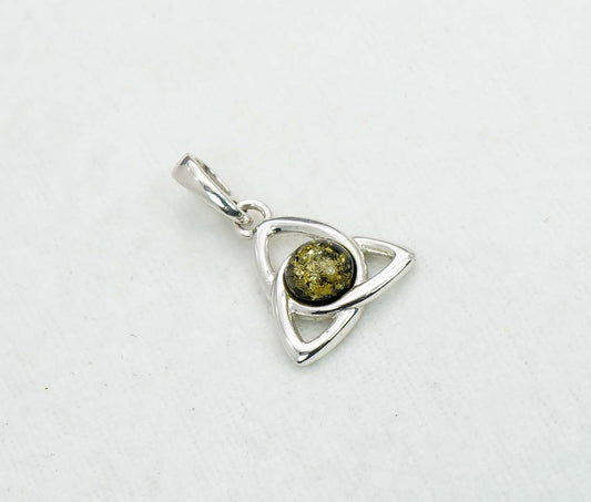 925 Solid Sterling Silver Natural Baltic Amber Pendant 1.8 Gram