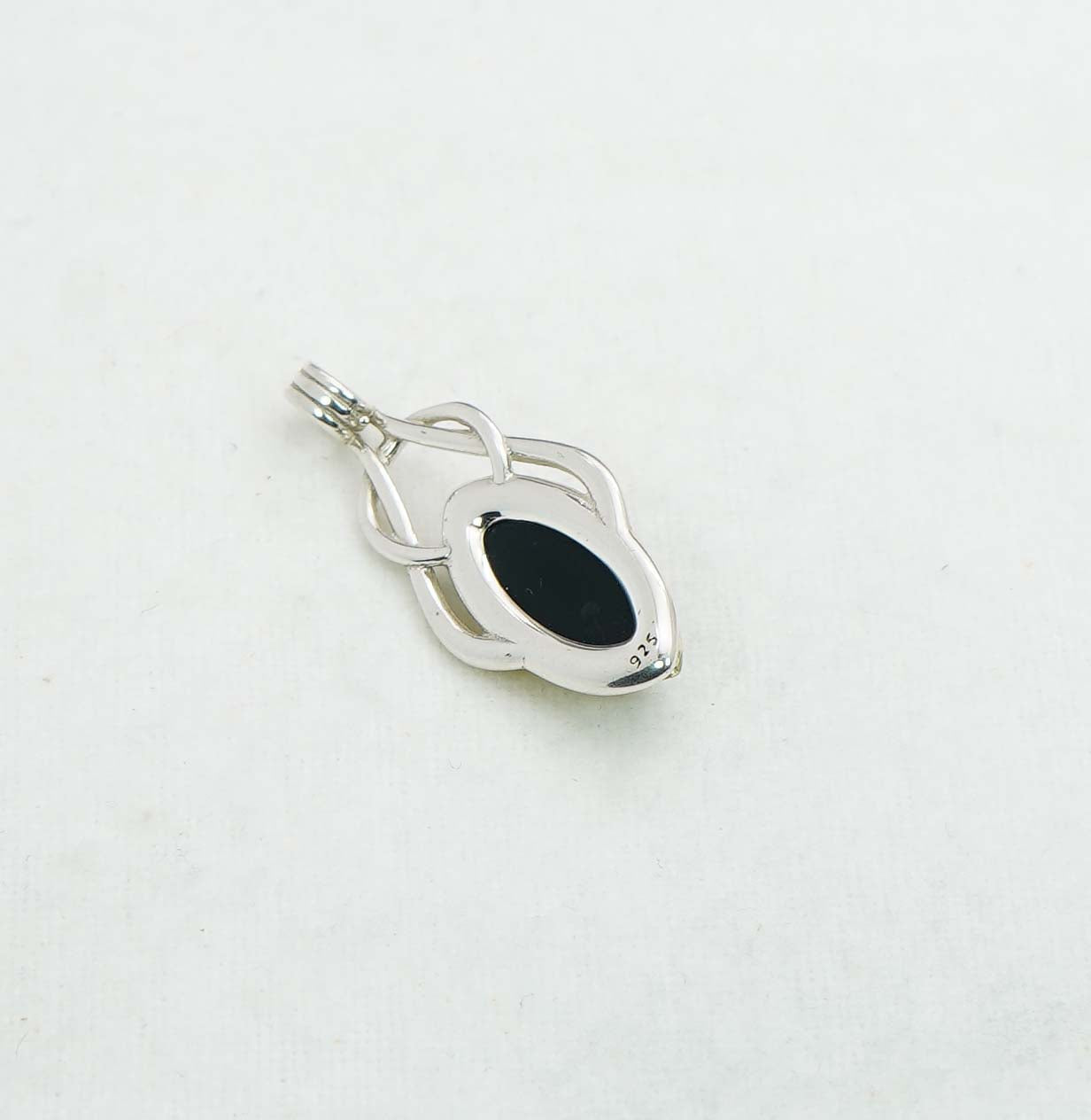 925 Solid Sterling Silver Natural Baltic Amber Pendant 2.5 Gram
