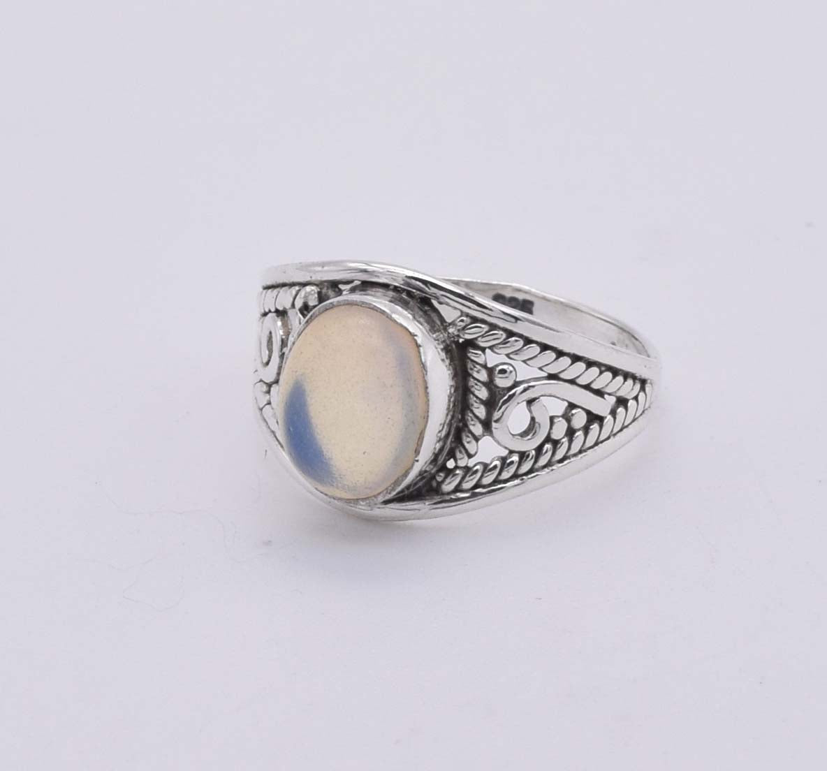 925 Solid Sterling Silver Plaster Ring - 2.6 Gram