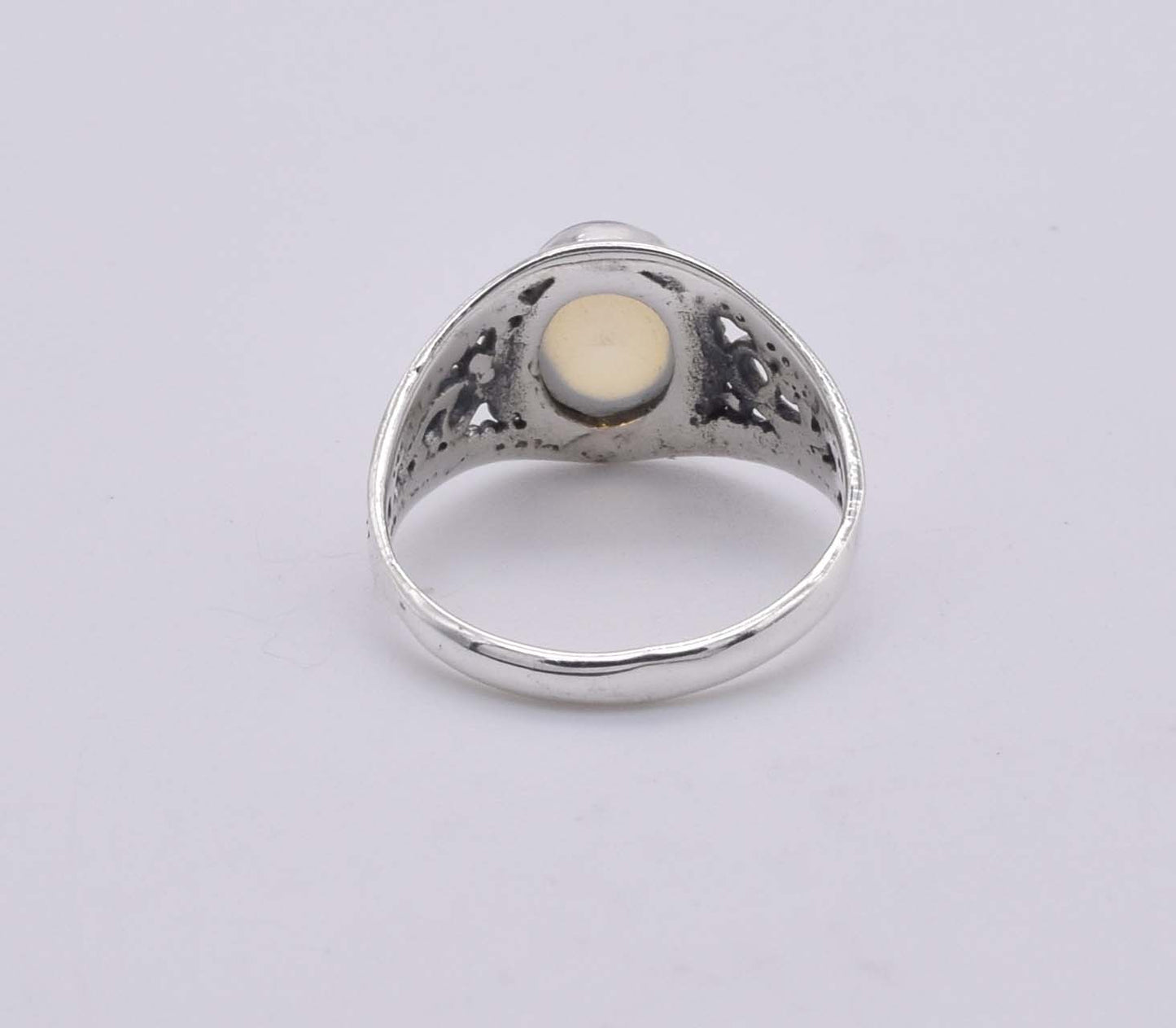 925 Solid Sterling Silver Plaster Ring - 2.6 Gram