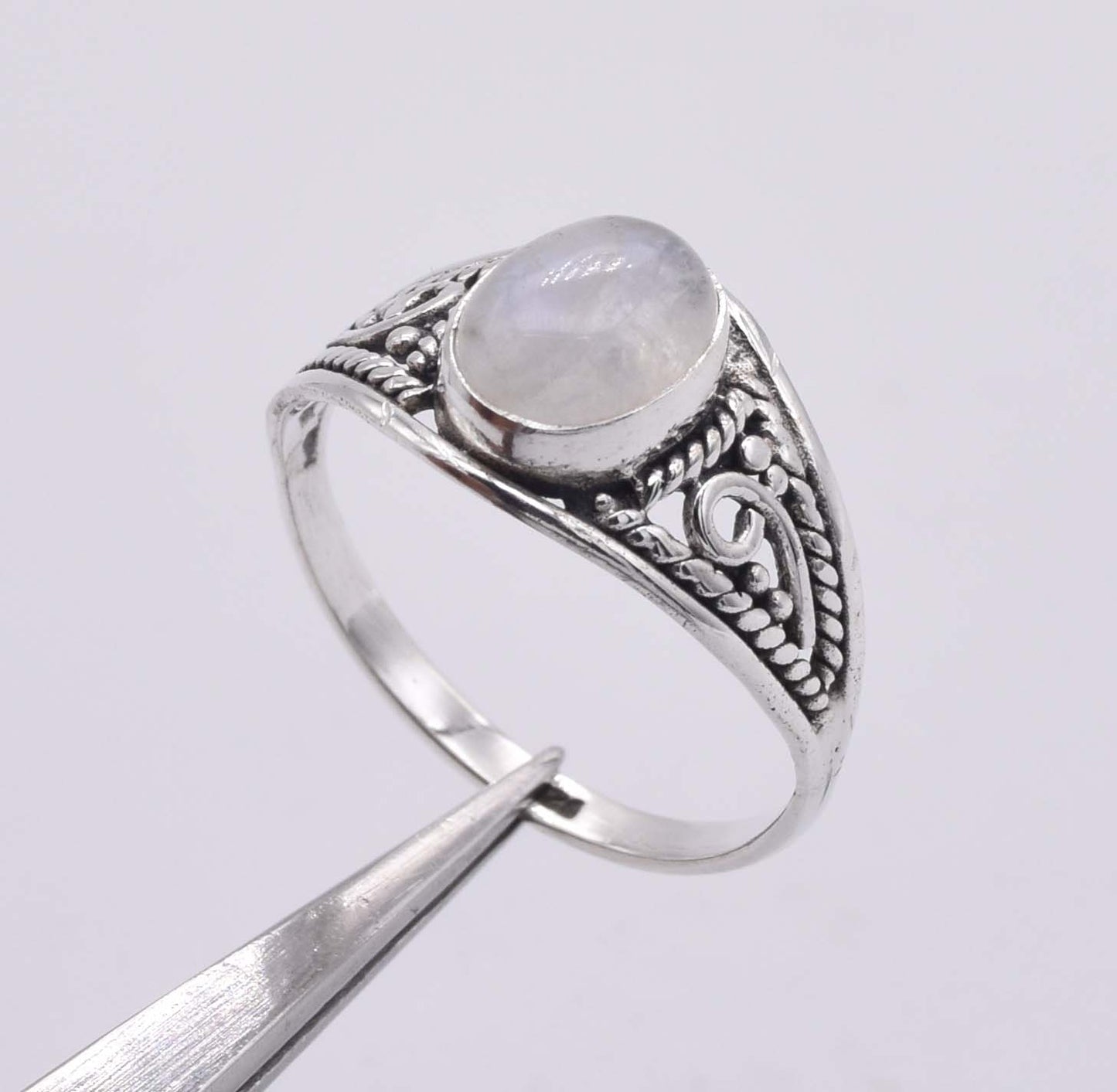 925 Solid Sterling Silver Plaster Ring - 2.6 Gram