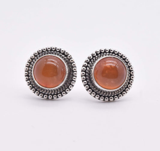 925 Solid Sterling Silver Designer Stud Earring - 2.8 Grams