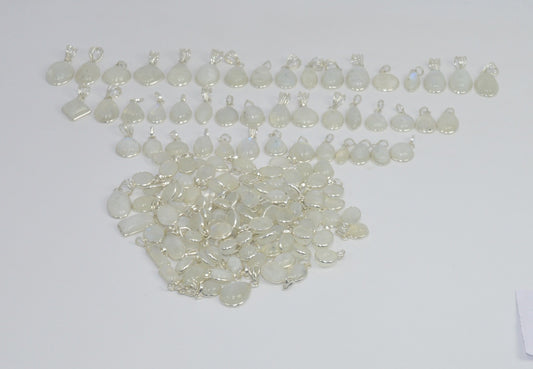 Wholesale 201Pc 925 Solid Sterling Silver Moonstone Pendant Lot GTC002