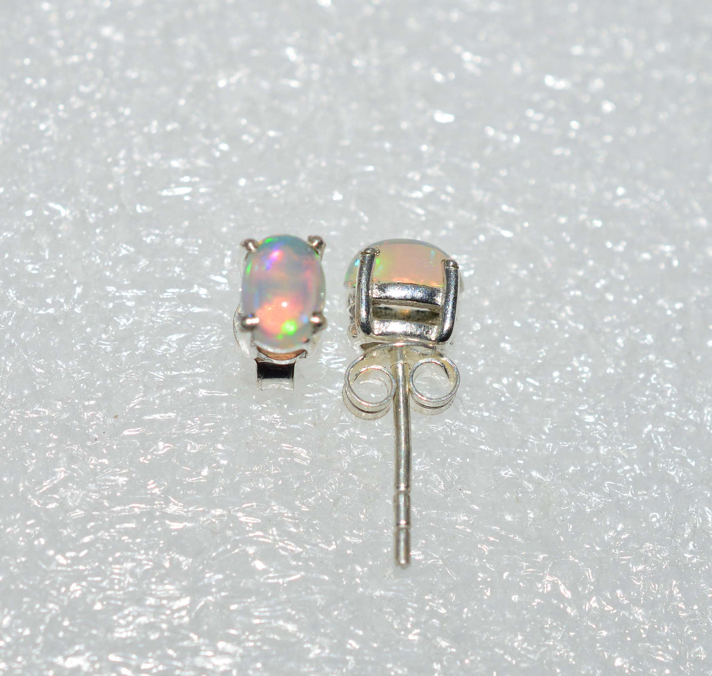 WHOLESALE 38PR 925 SOLID STERLING SILVER ETHIOPIAN OPAL STUD EARRING LOT
