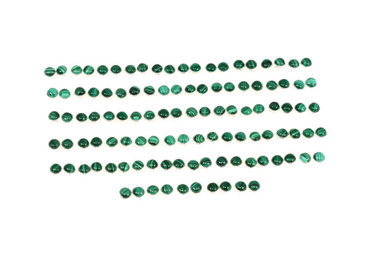 WHOLESALE 55PR 925 SOLID STERLING SILVER GREEN MALACHITE STUD EARRING LOT