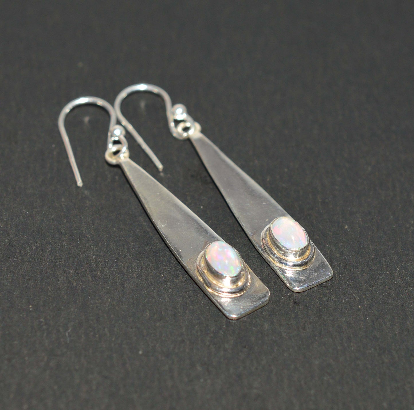 WHOLESALE 8PR 925 SOLID STERLING SILVER ETHIOPIAN OPAL HOOK EARRING LOT