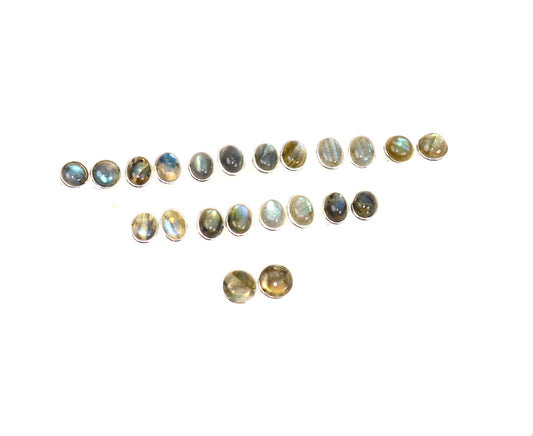WHOLESALE 11PR 925 SOLID STERLING SILVER LABRADORITE STUD EARRING LOT