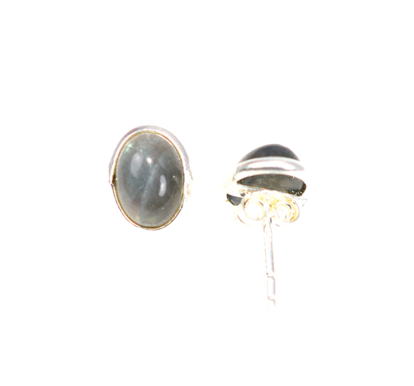 WHOLESALE 90PR 925 SOLID STERLING SILVER LABRADORITE STUD EARRING LOT