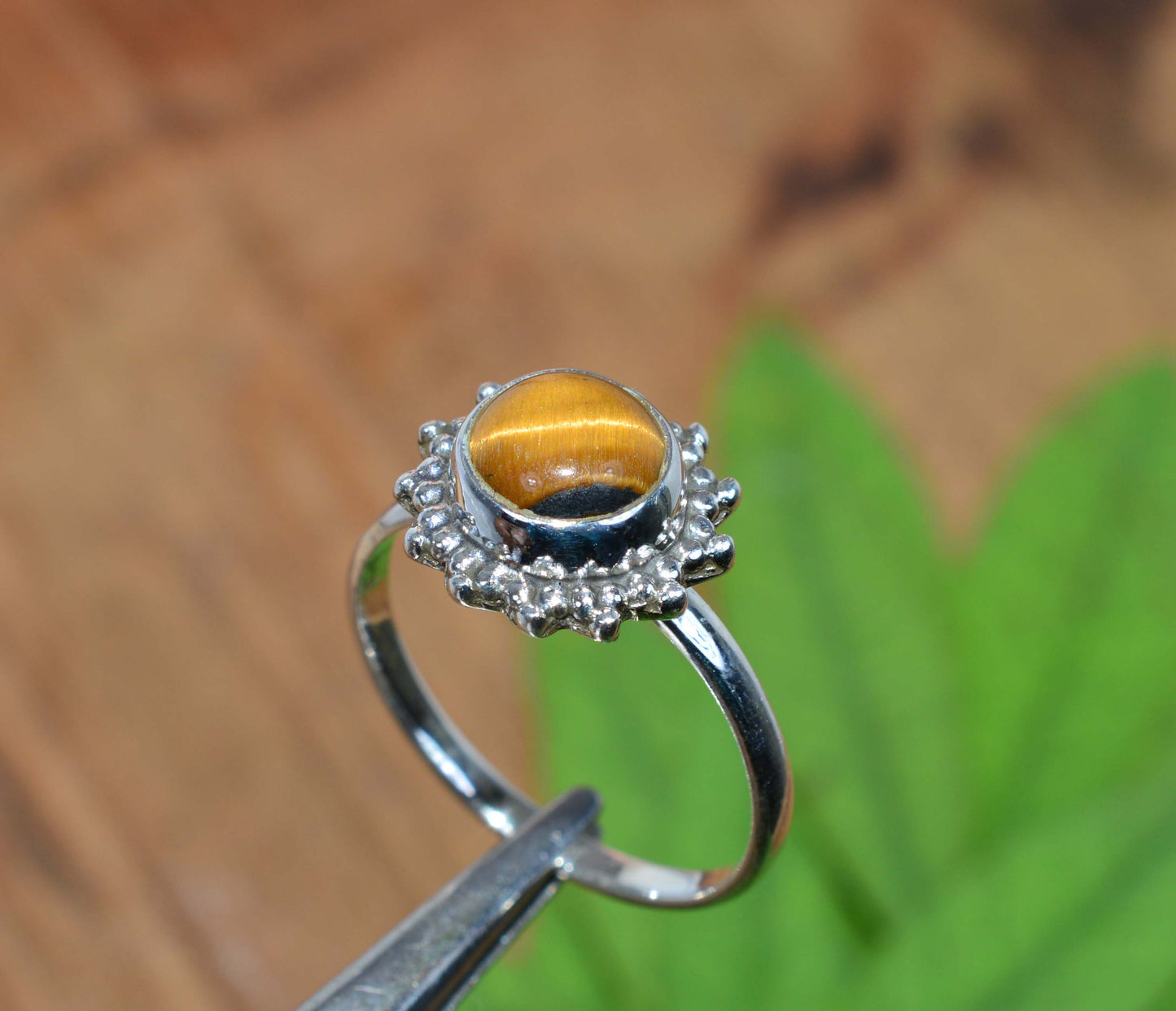 WHOLESALE 5PC 925 SOLID STERLING SILVER TIGER EYE RING LOT