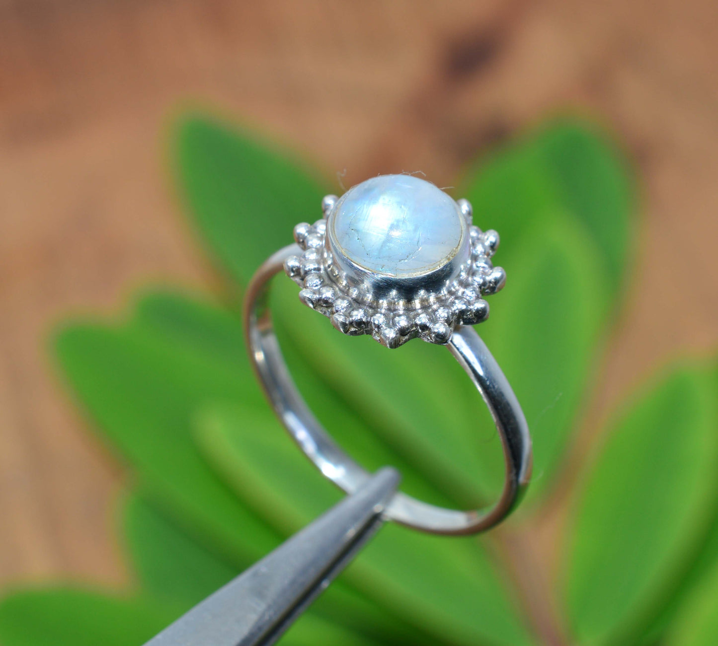 WHOLESALE 11PC 925 SOLID STERLING SILVER WHITE RAINBOW MOONSTONE RING LOT