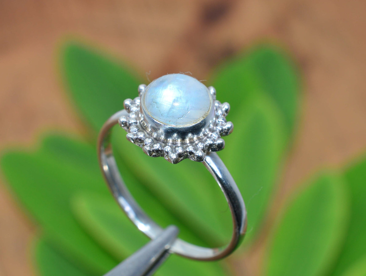 WHOLESALE 21PC 925 SOLID STERLING SILVER WHITE RAINBOW MOONSTONE RING LOT