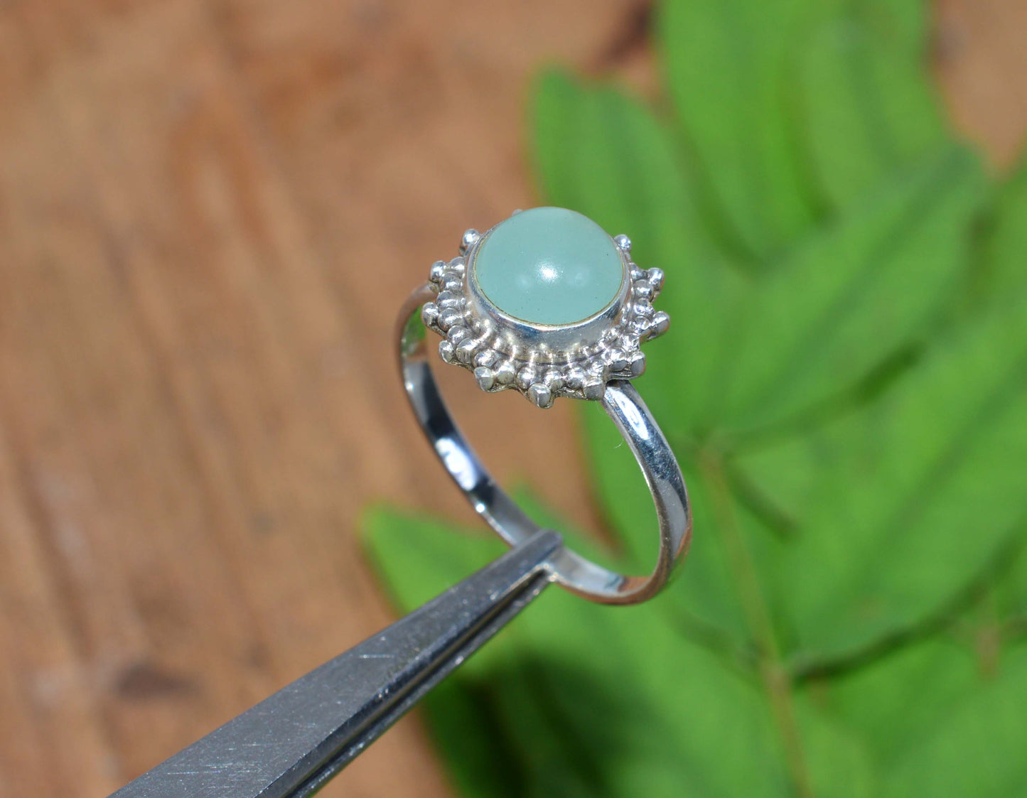 WHOLESALE 10PC 925 SOLID STERLING SILVER AQUA CHALCEDONY RING LOT