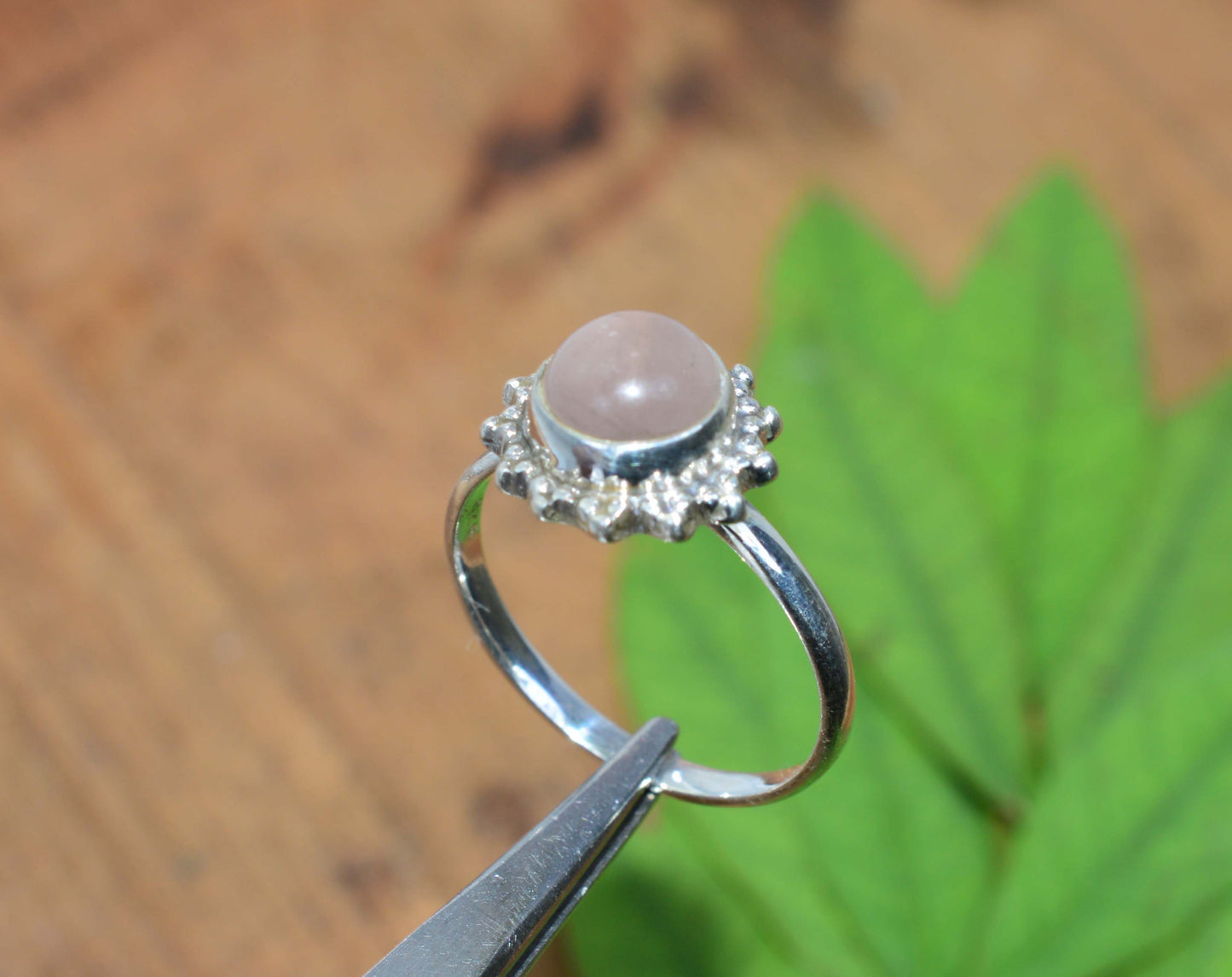 WHOLESALE 11PC 925 SOLID STERLING SILVER PINK ROSE QUARTZ RING LOT