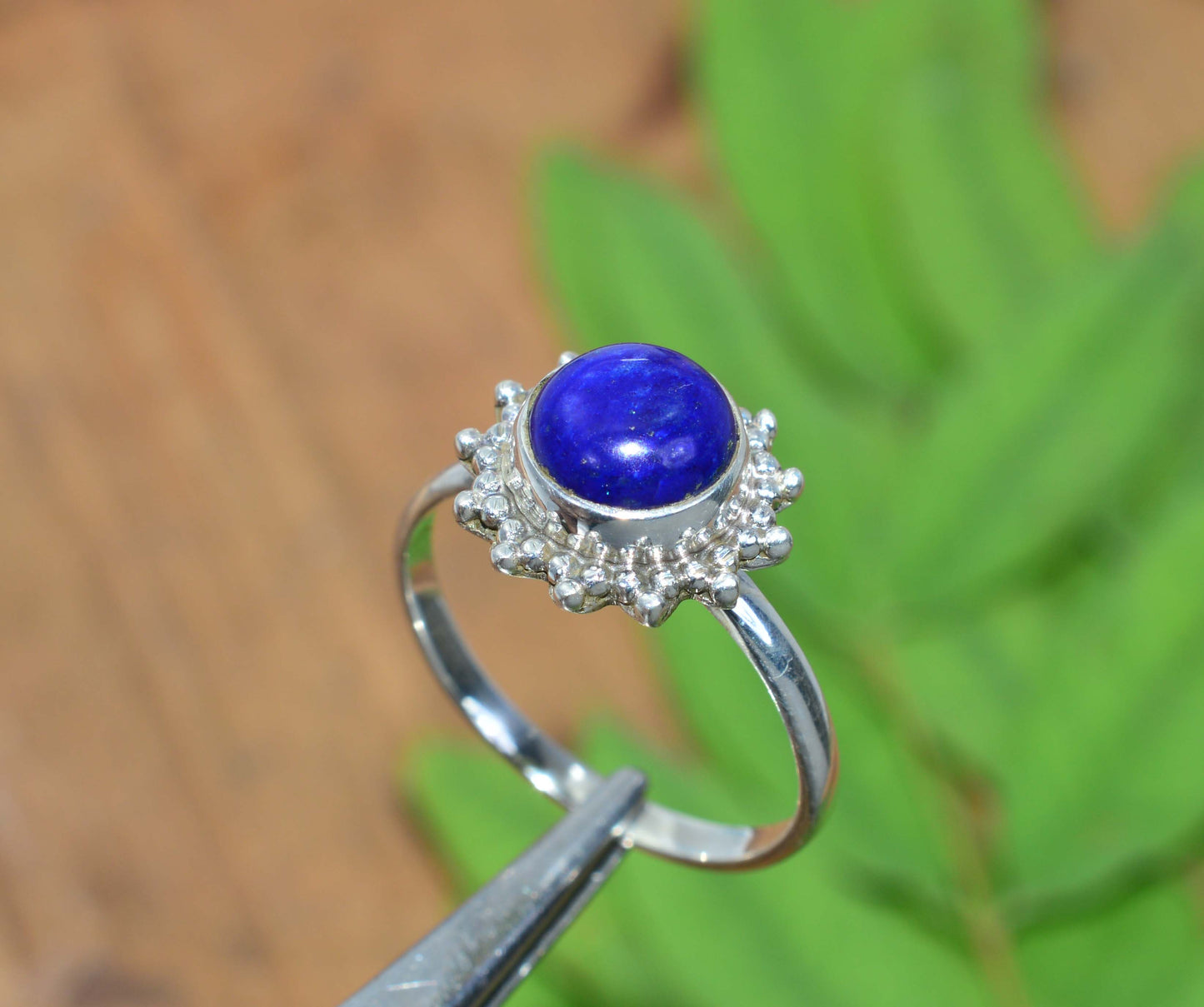 WHOLESALE 5PC 925 SOLID STERLING SILVER BLUE LAPIS LAZULI RING LOT