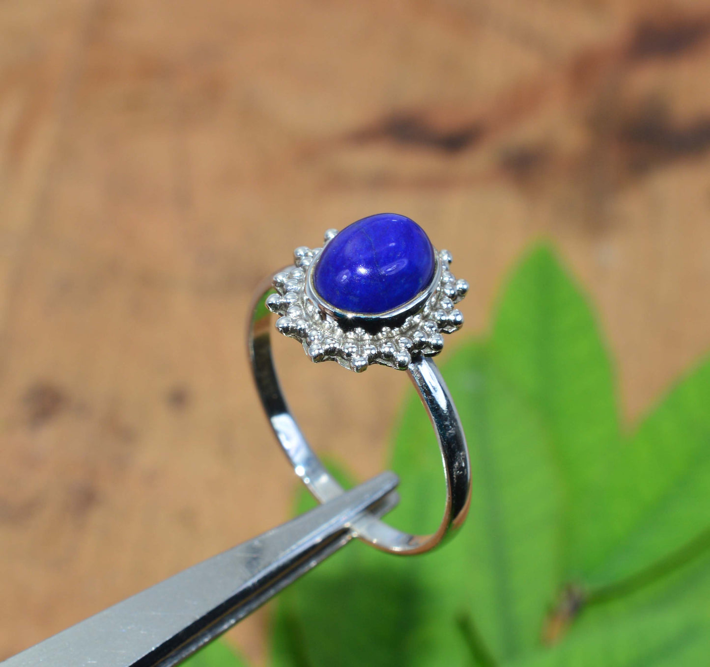 WHOLESALE 5PC 925 SOLID STERLING SILVER BLUE LAPIS LAZULI RING LOT