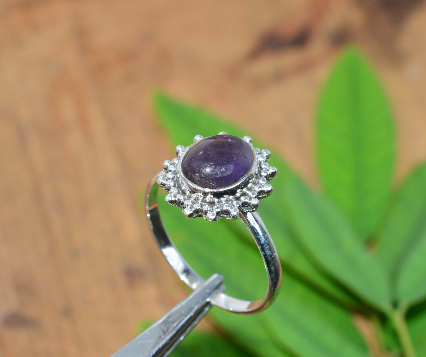 WHOLESALE 5PC 925 SOLID STERLING SILVER PURPLE AMETHYST RING LOT