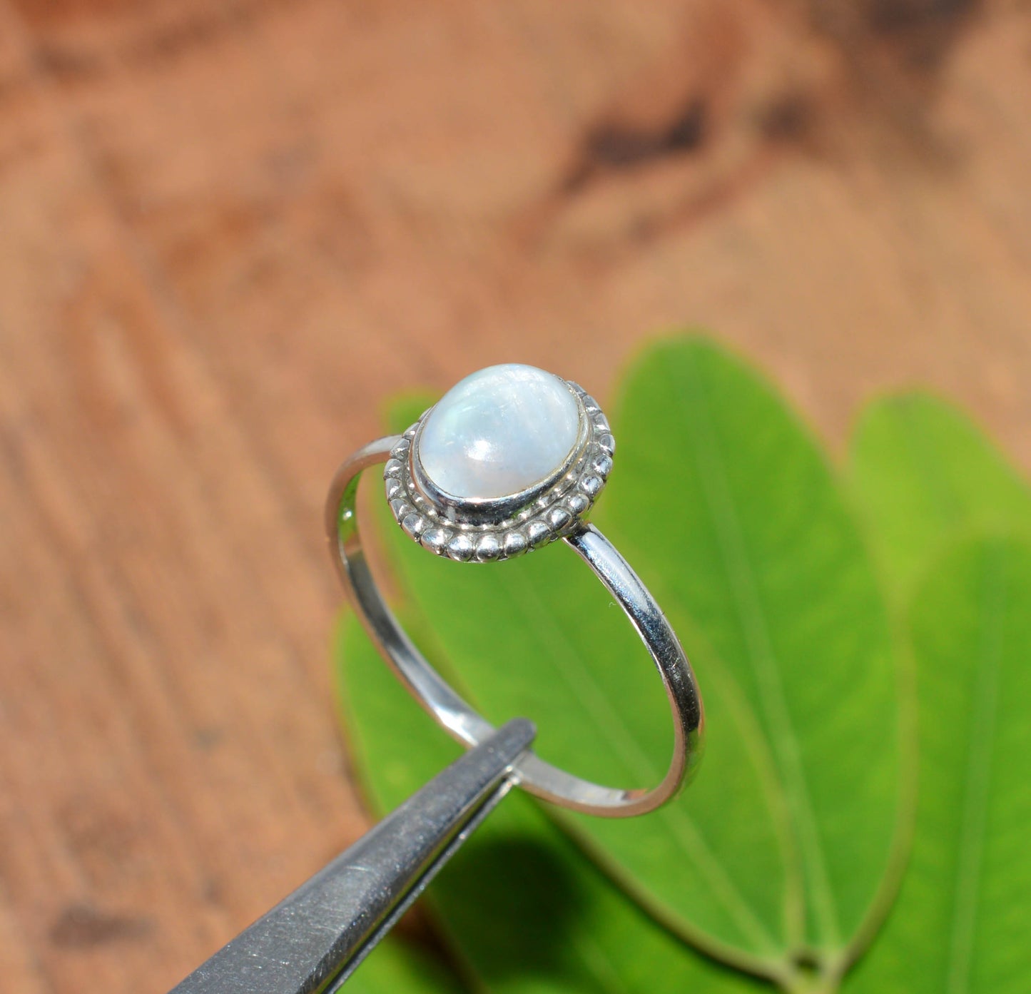 WHOLESALE 11PC 925 SOLID STERLING SILVER WHITE RAINBOW MOONSTONE RING LOT