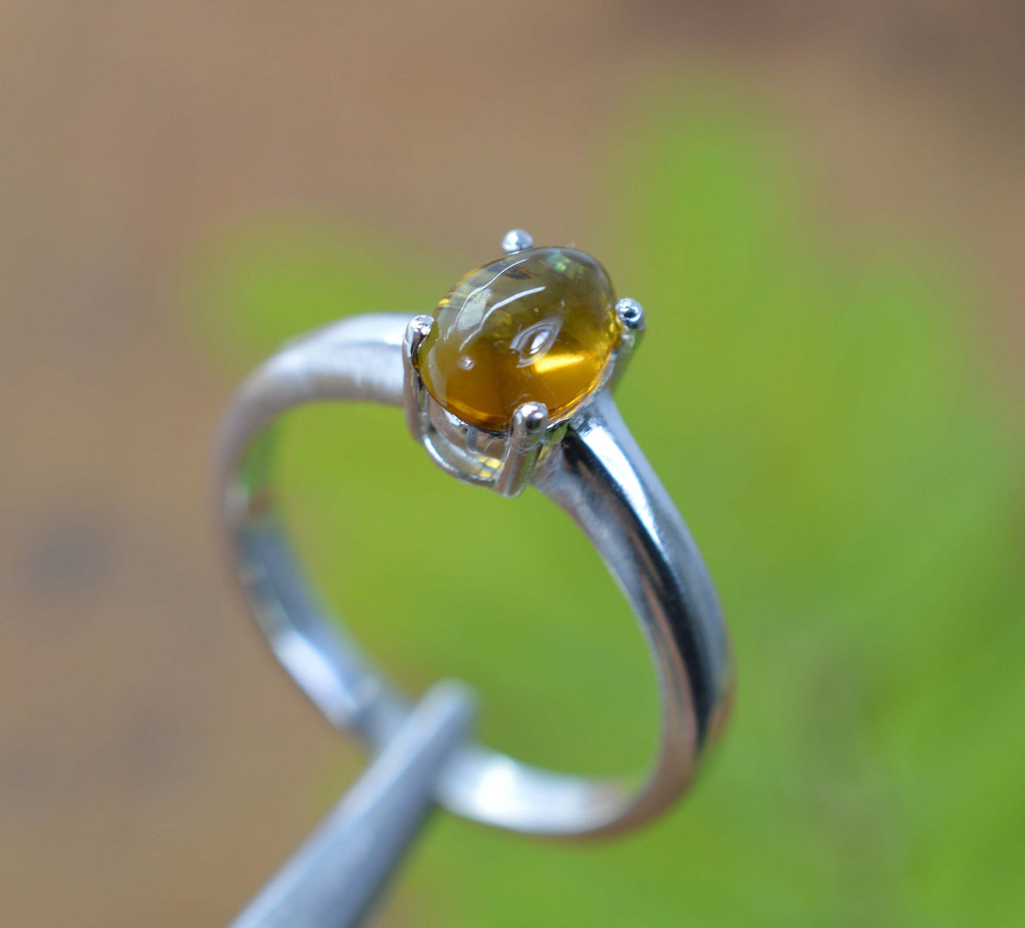 WHOLESALE 11PC 925 SOLID STERLING SILVER YELLOW TOURMALINE RING LOT