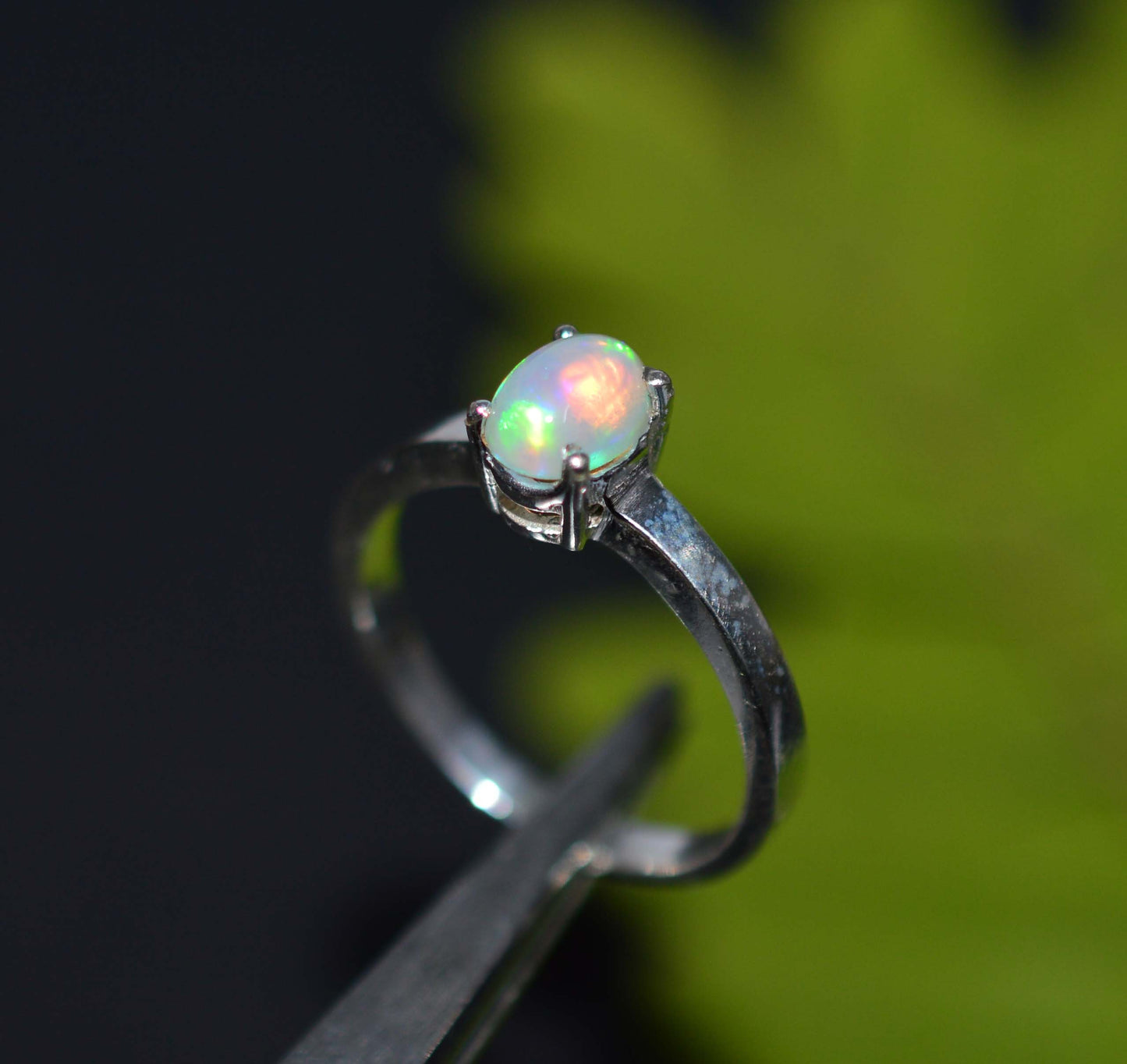 WHOLESALE 5PC 925 SOLID STERLING SILVER ETHIOPIAN OPAL RING LOT