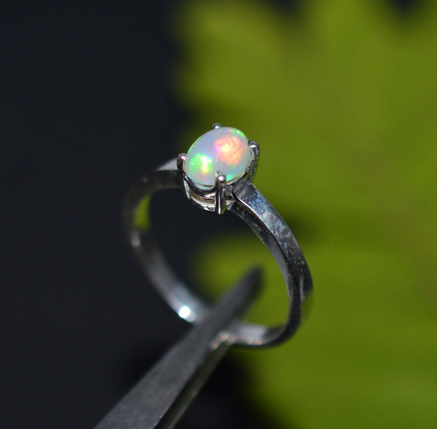 WHOLESALE 11PC 925 SOLID STERLING SILVER ETHIOPIAN OPAL RING LOT