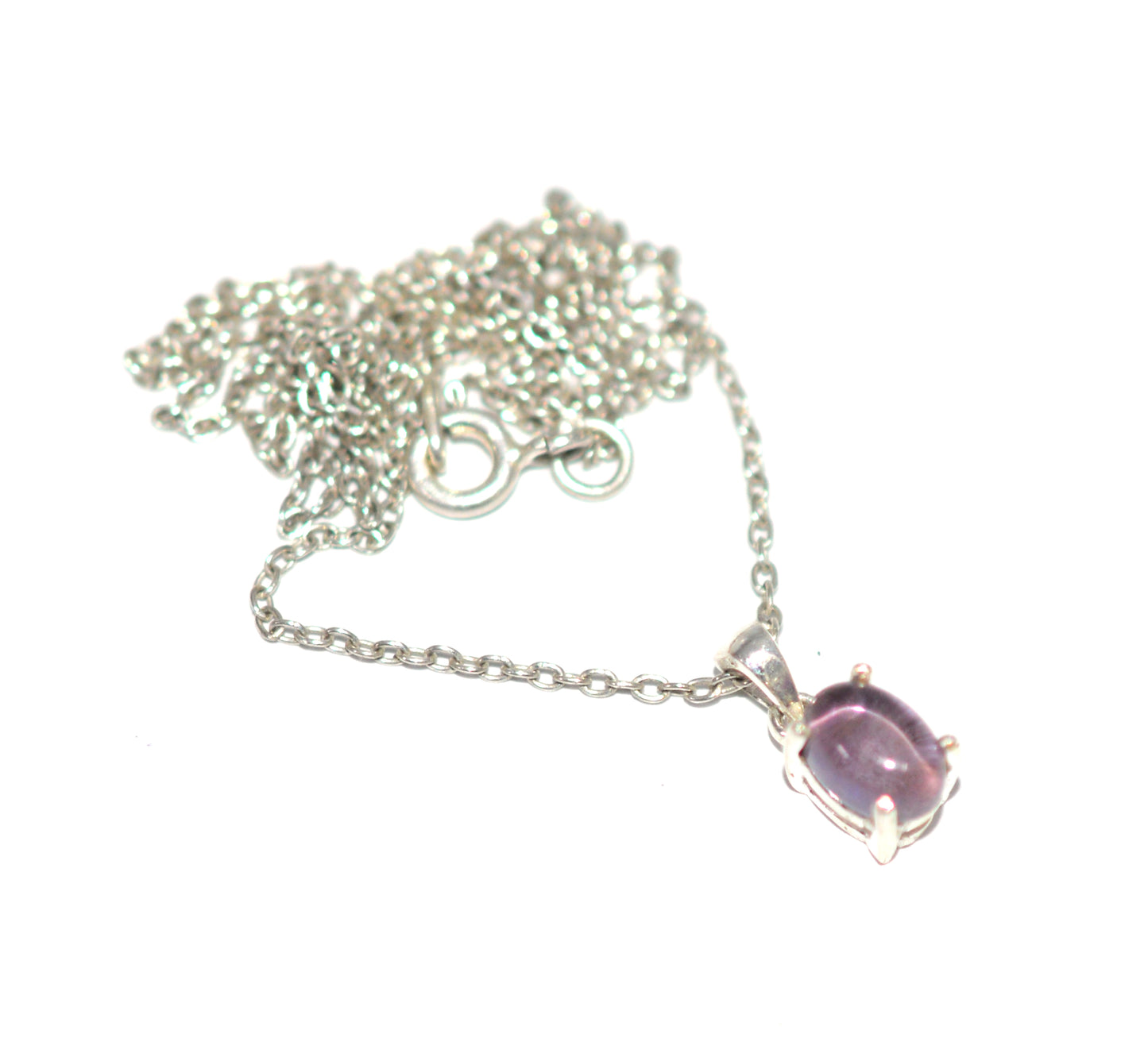 WHOLESALE 11PC 925 SOLID STERLING SILVER PURPLE AMETHYST PENDANT LOT
