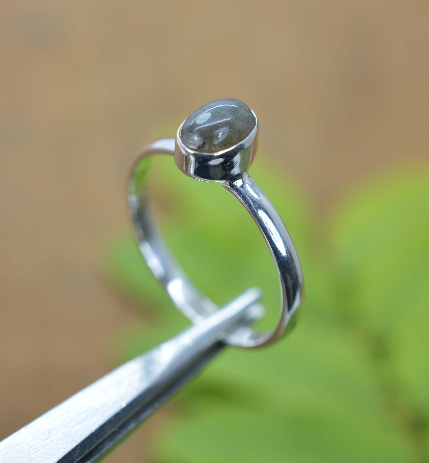 WHOLESALE 5PC 925 SOLID STERLING SILVER LABRADORITE RING LOT