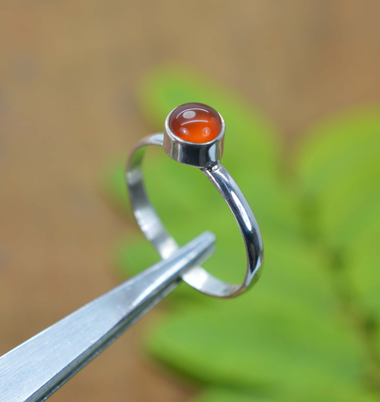 WHOLESALE 15PC 925 SOLID STERLING SILVER RED CARNELIAN RING LOT