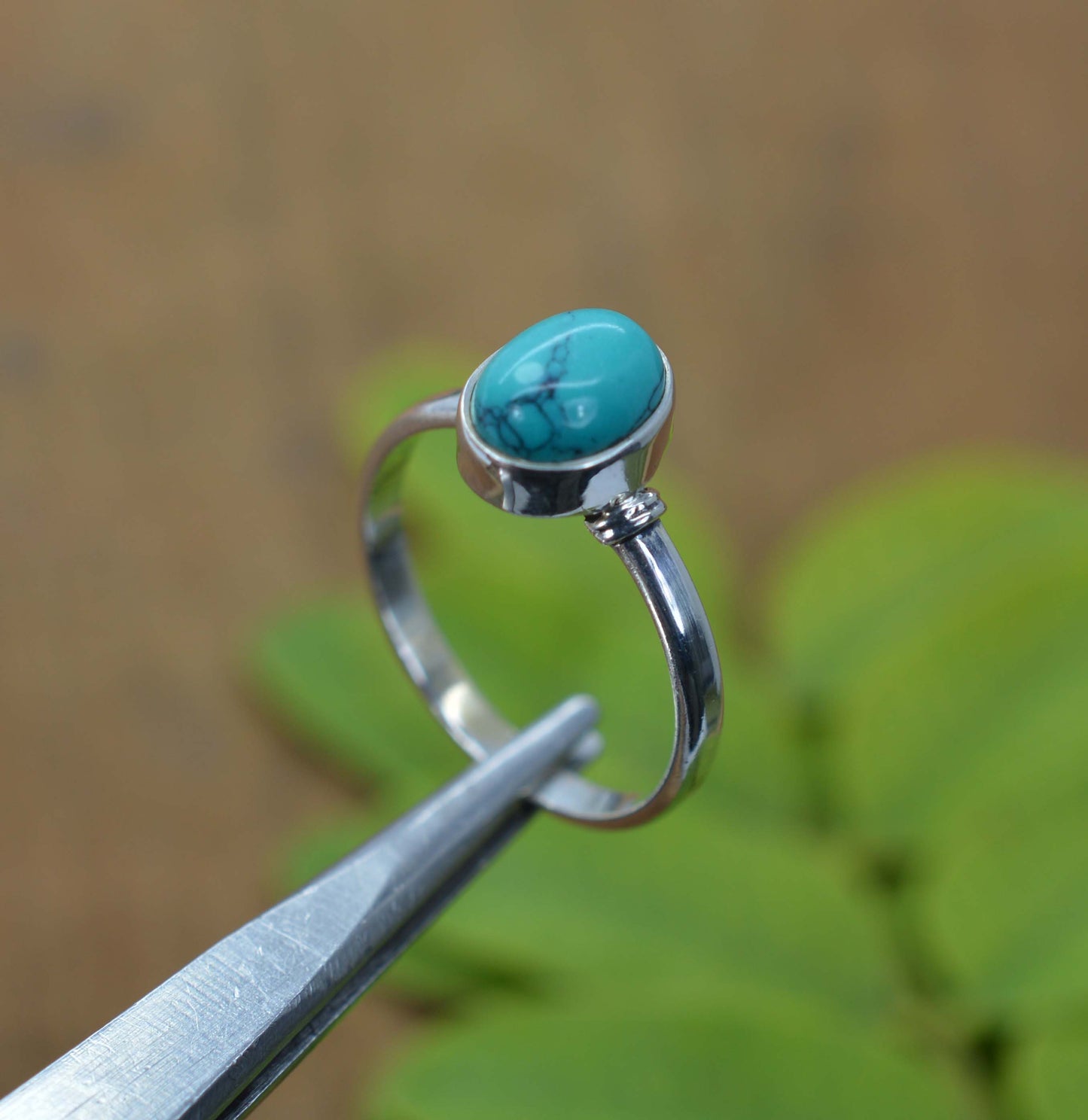 WHOLESALE 5PC 925 SOLID STERLING SILVER TURQUOISE RING LOT