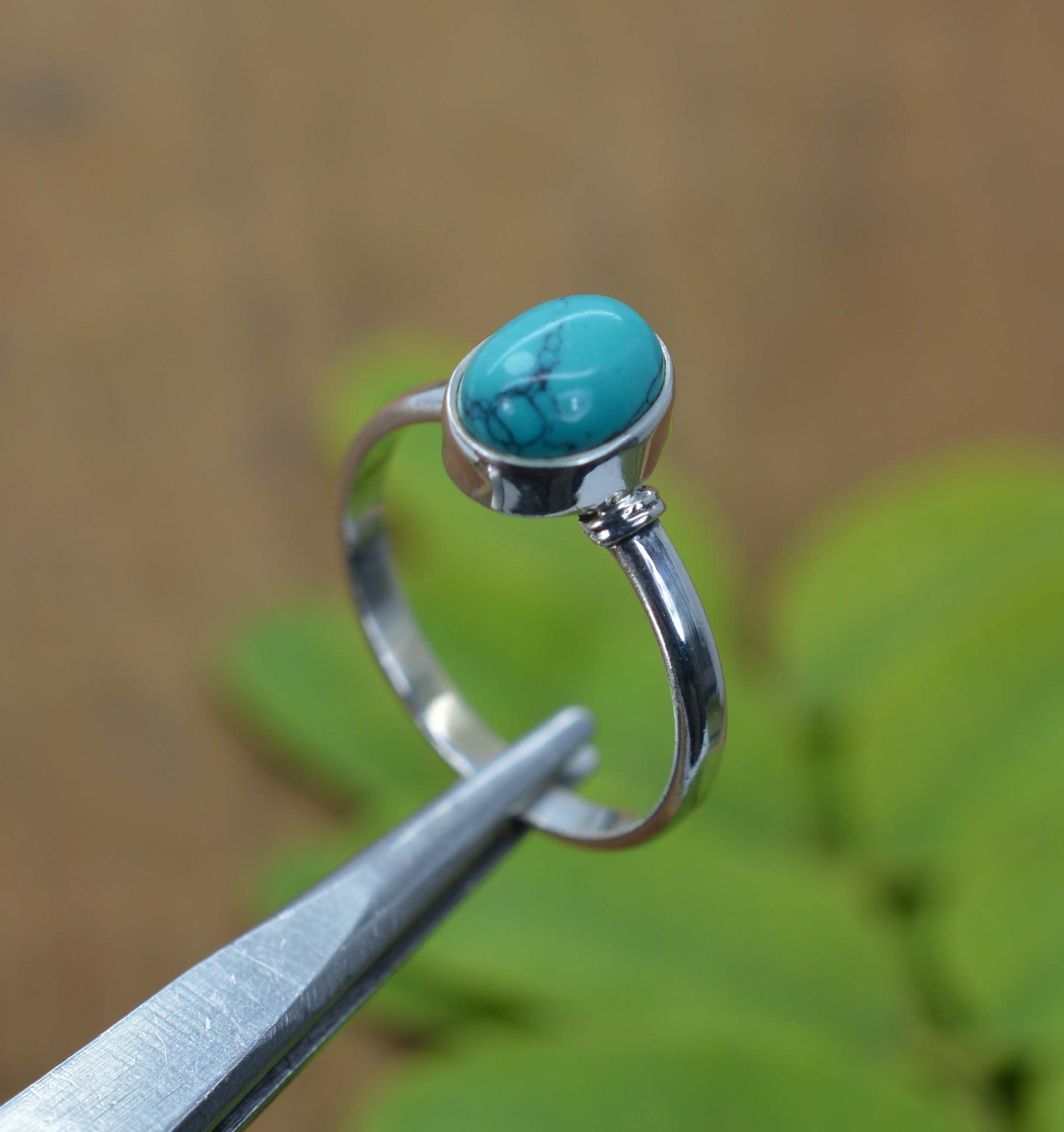 WHOLESALE 5PC 925 SOLID STERLING SILVER TURQUOISE OPALITE MIX STONE RING LOT