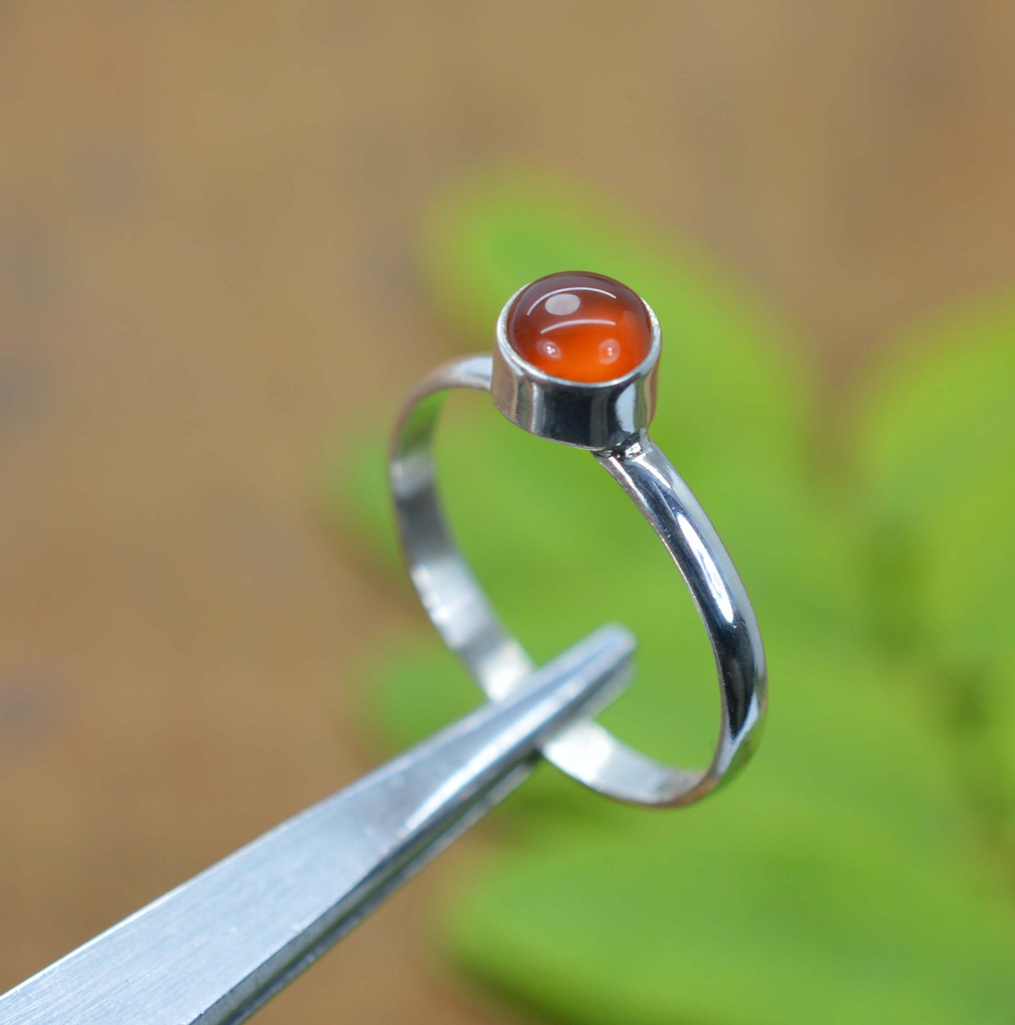 WHOLESALE 5PC 925 SOLID STERLING SILVER CARNELIAN AMETHYST MIX STONE RING LOT