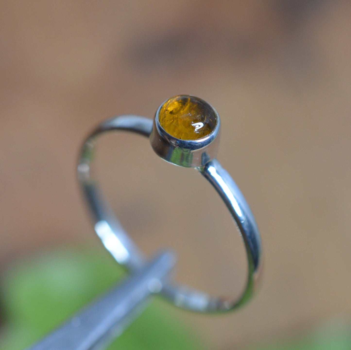 WHOLESALE 5PC 925 SOLID STERLING SILVER YELLOW TOURMALINE MIX STONE RING LOT