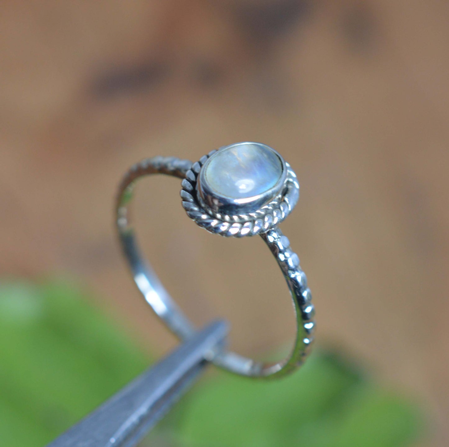 WHOLESALE 11PC 925 SOLID STERLING SILVER WHITE RAINBOW MOONSTONE RING LOT