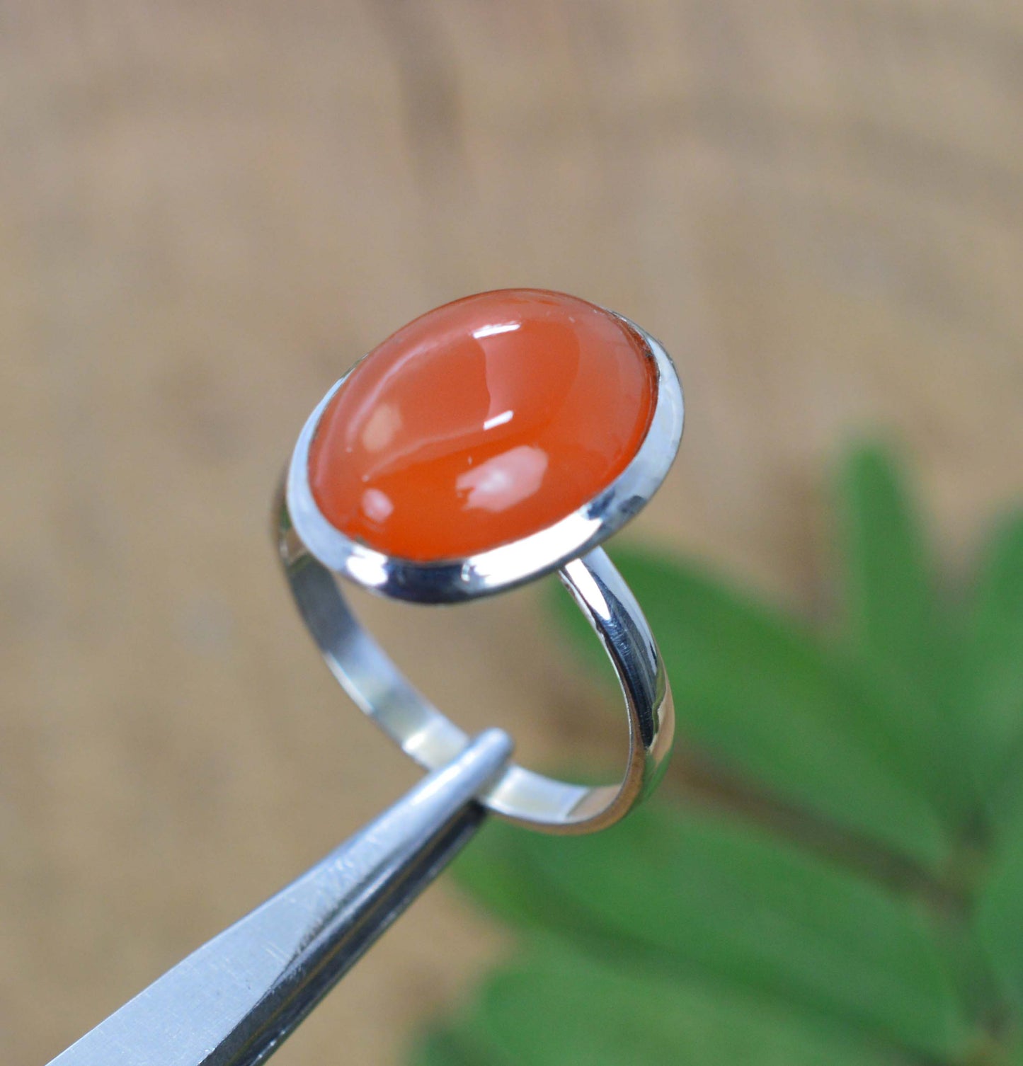 WHOLESALE 5PC 925 SOLID STERLING SILVER RED CARNELIAN RING LOT