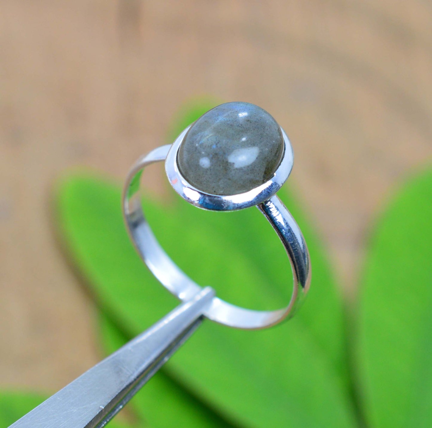 WHOLESALE 10PC 925 SOLID STERLING SILVER LABRADORITE RING LOT