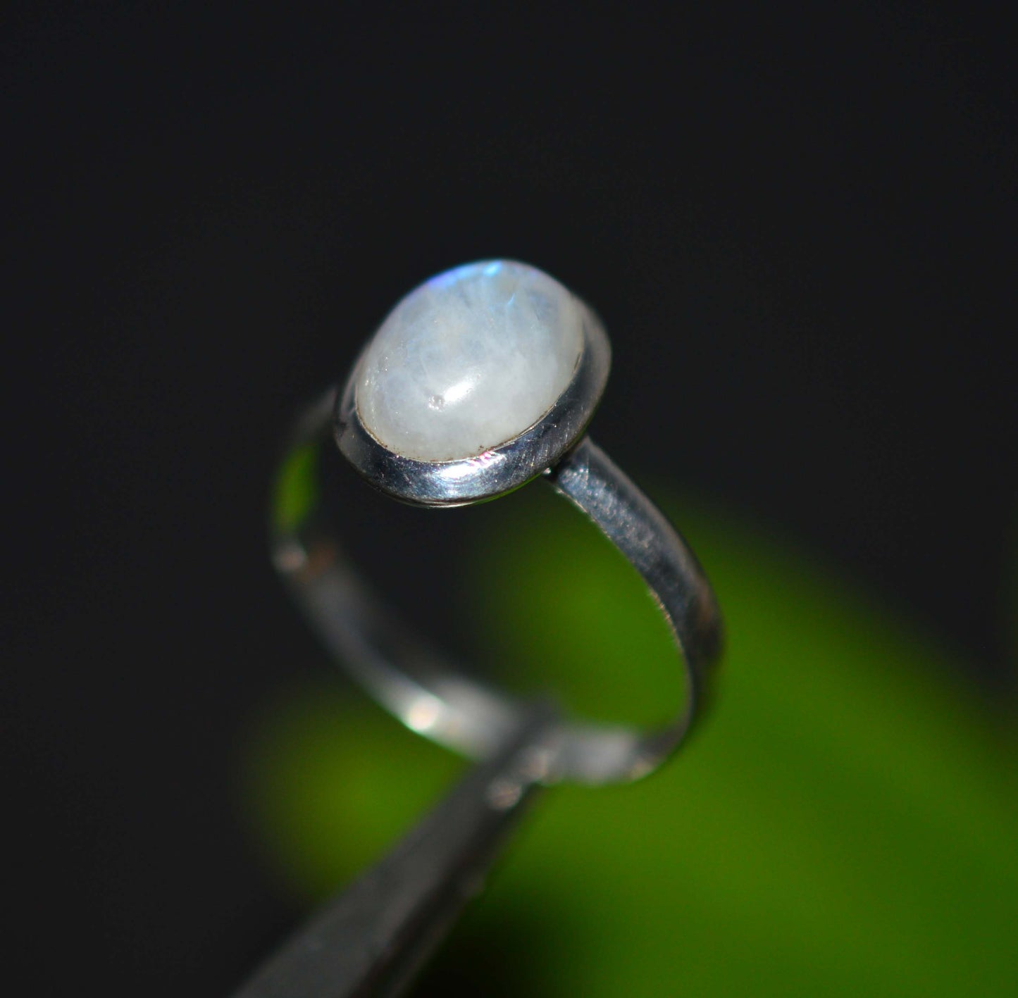 WHOLESALE 11PC 925 SOLID STERLING SILVER WHITE RAINBOW MOONSTONE RING LOT