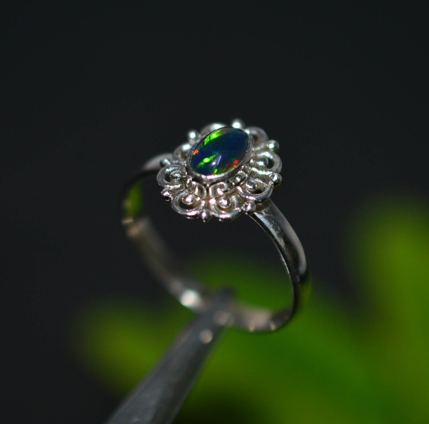 WHOLESALE 21PC 925 SOLID STERLING SILVER BLACK ETHIOPIAN OPAL RING LOT