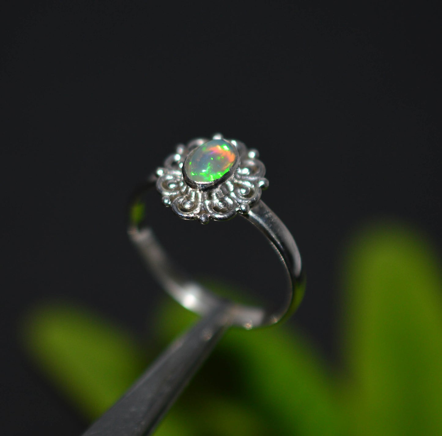WHOLESALE 5PC 925 SOLID STERLING SILVER ETHIOPIAN OPAL RING LOT