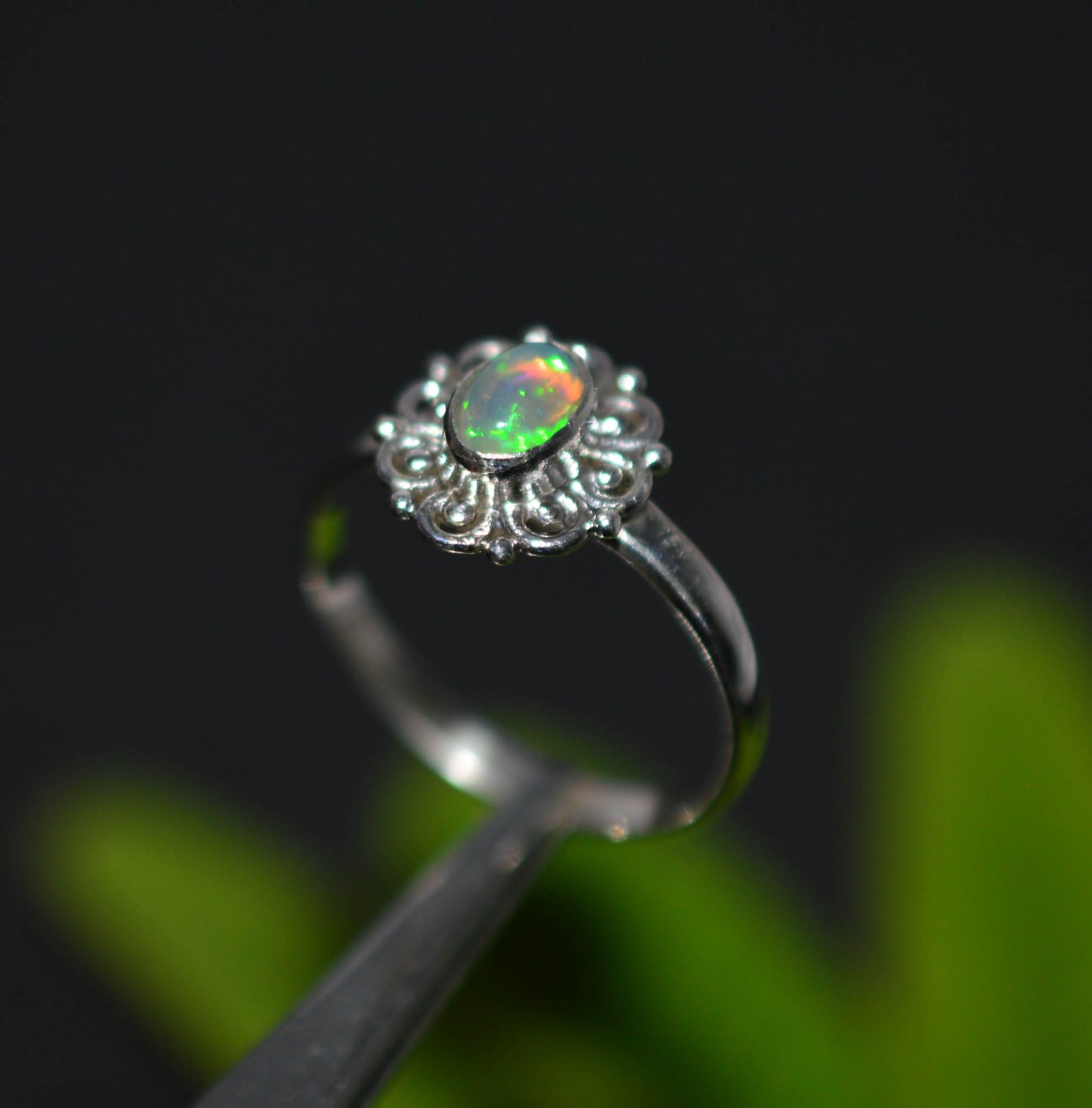 WHOLESALE 11PC 925 SOLID STERLING SILVER ETHIOPIAN OPAL RING LOT