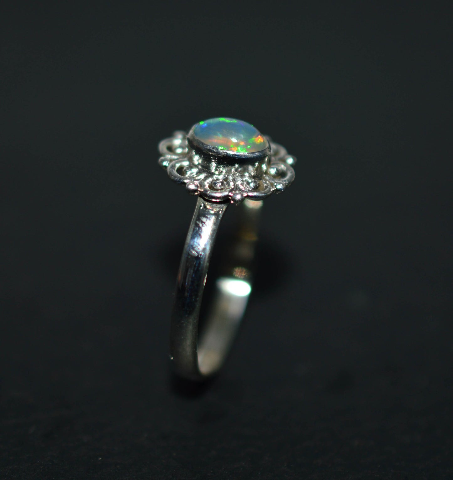 WHOLESALE 11PC 925 SOLID STERLING SILVER ETHIOPIAN OPAL RING LOT