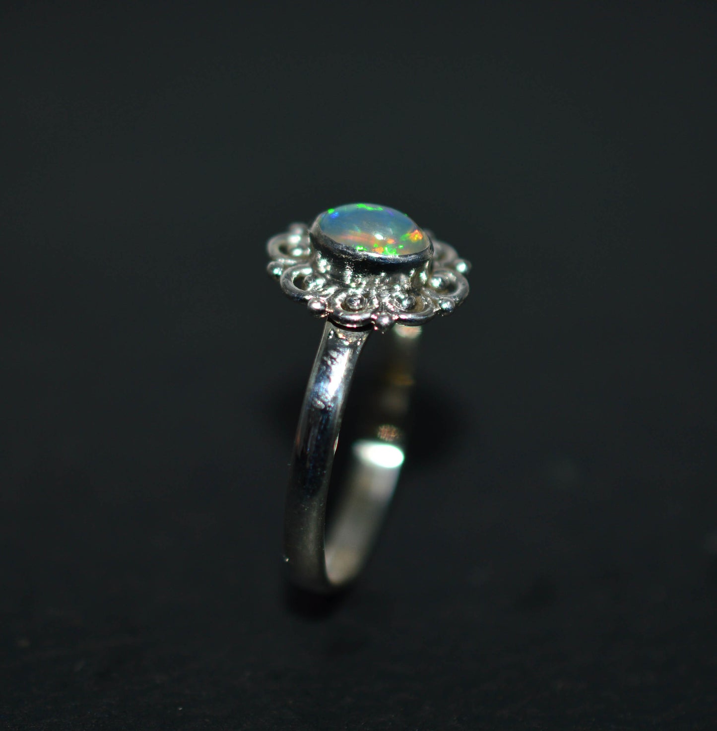 WHOLESALE 21PC 925 SOLID STERLING SILVER ETHIOPIAN OPAL RING LOT