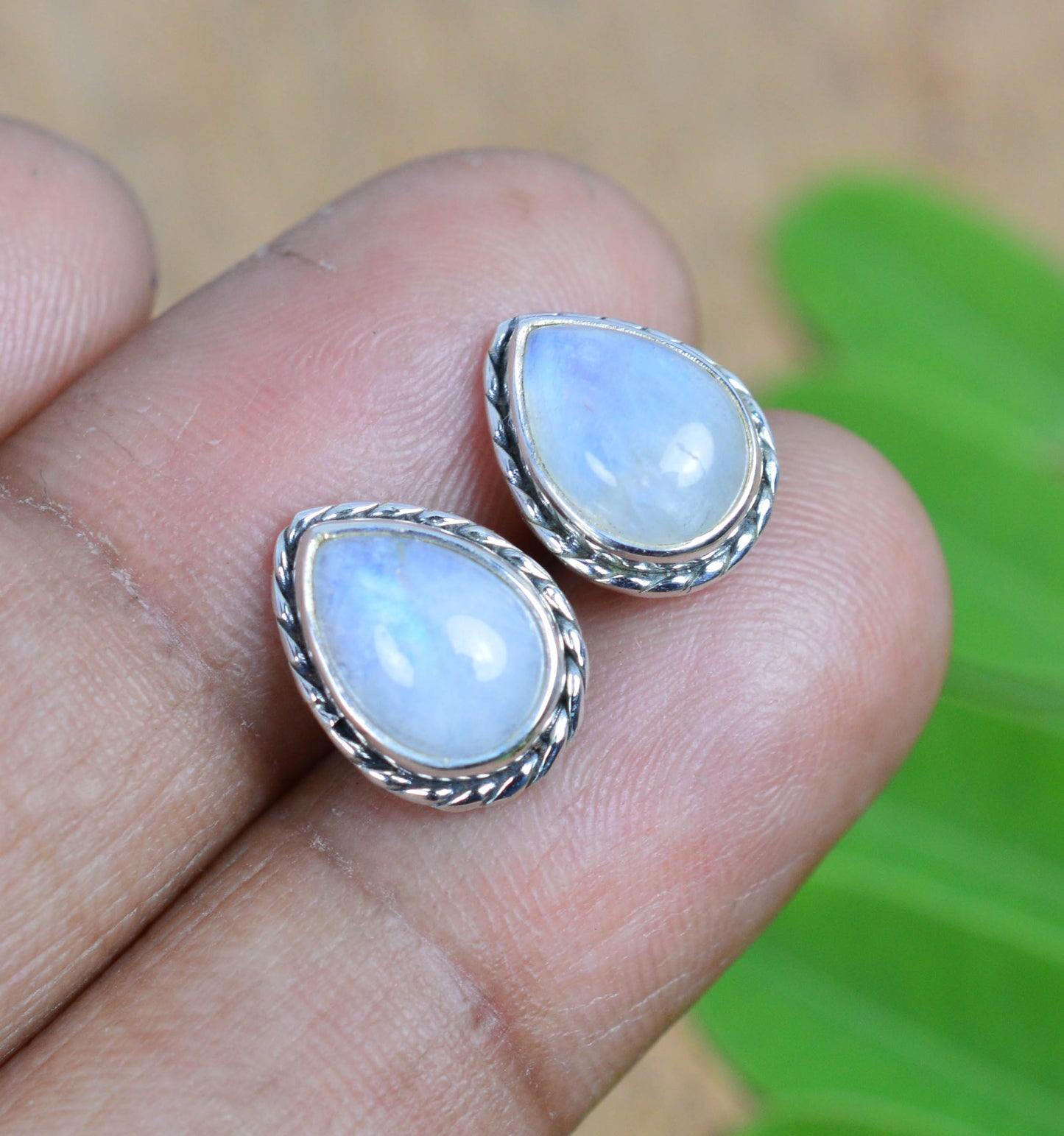 WHOLESALE 5PR 925 SOLID STERLING SILVER BLUE TURQUOISE MIX STUD EARRING LOT