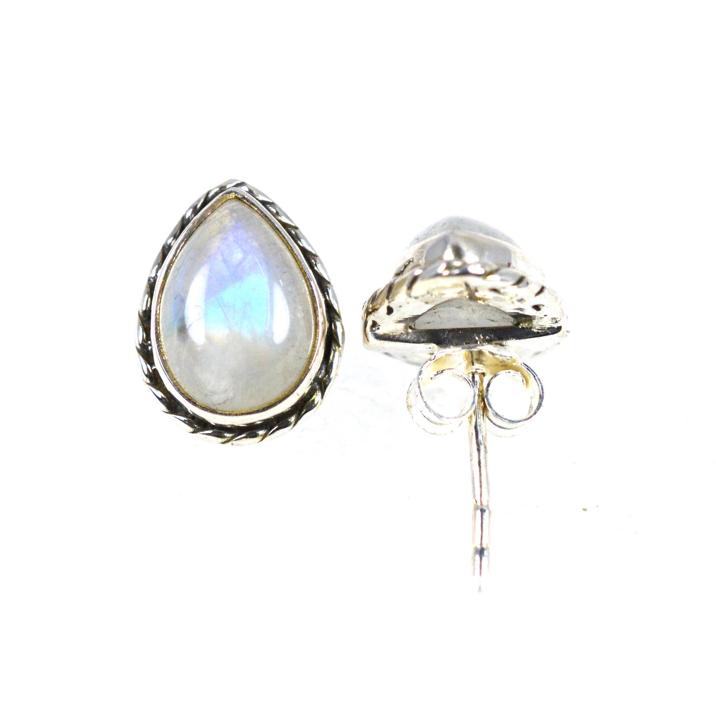 WHOLESALE 5PR 925 SOLID STERLING SILVER BLUE TURQUOISE MIX STUD EARRING LOT