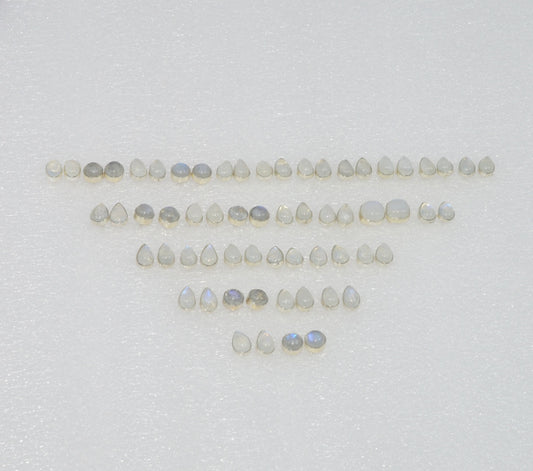 WHOLESALE 31PR925 SOLIDSTERLING SILVER RAINBOW MOONSTONE STUD EARRING LOT