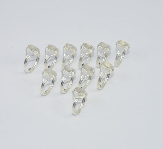 WHOLESALE 11PC 925 SOLID STERLING SILVER RAINBOW MOON STONE RING LOT