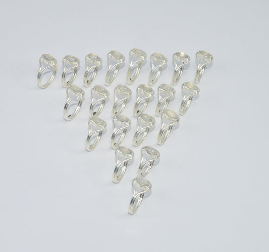 WHOLESALE 21PC 925 SOLID STERLING SILVER RAINBOW MOON STONE RING LOT