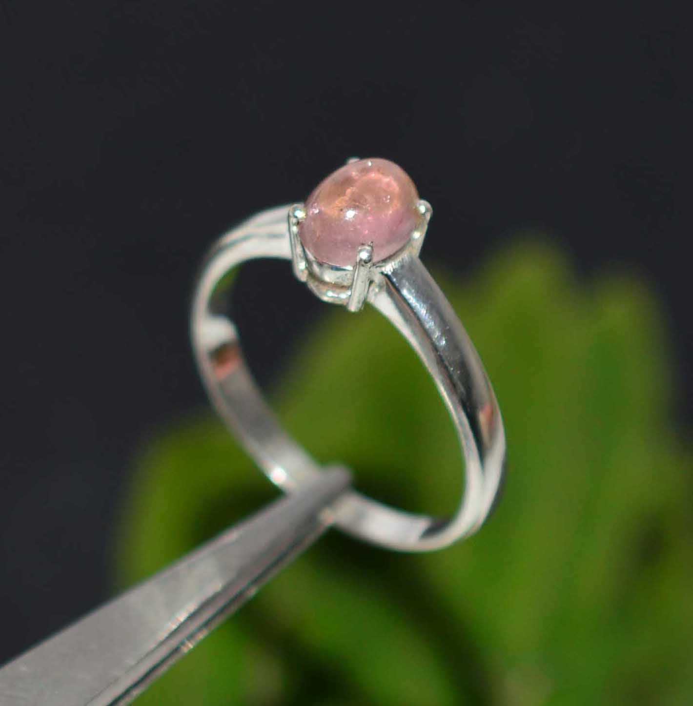 WHOLESALE 925 11PC SOLID STERLING SILVER PINK TOURMALINE RING LOT